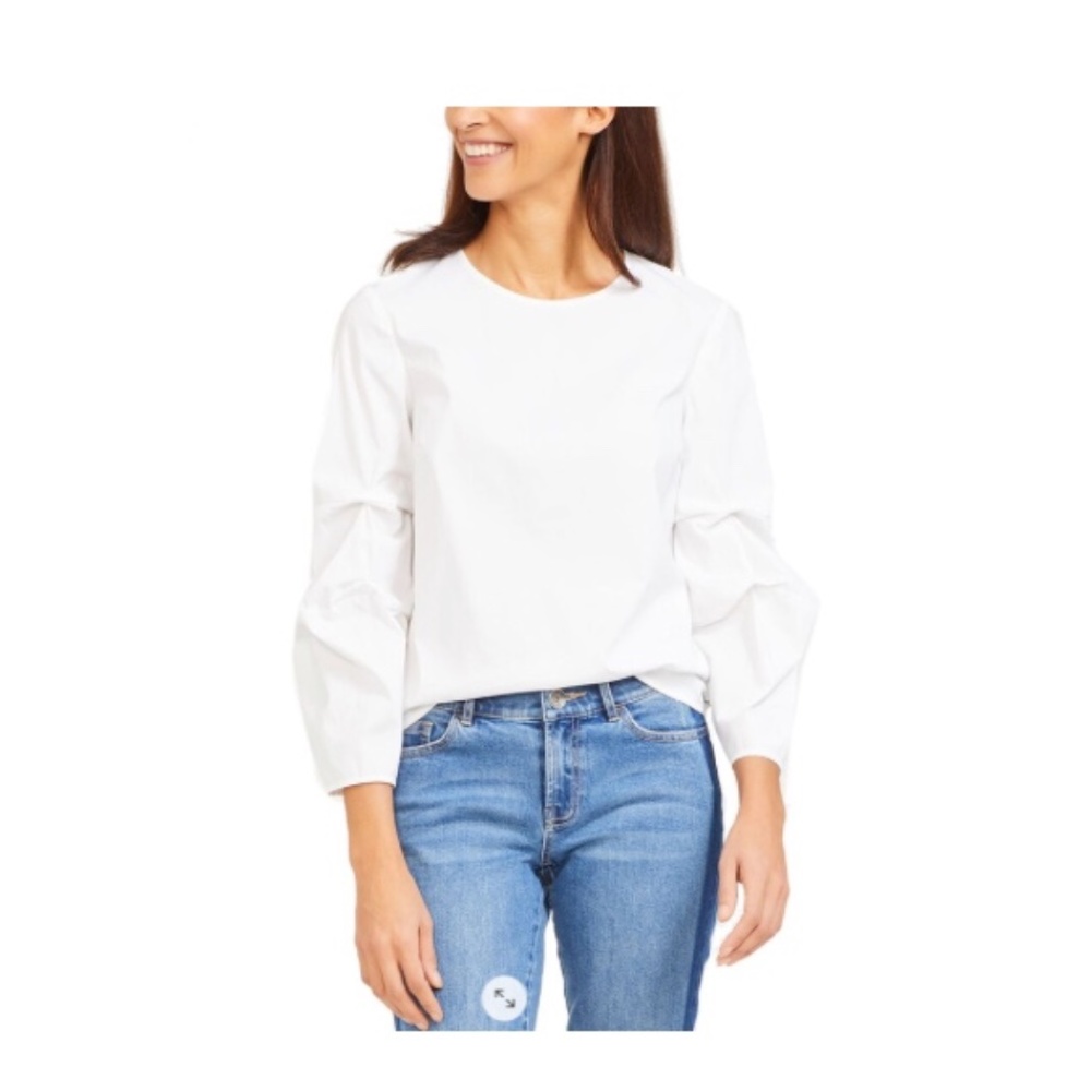 J.Mclaughlin - Clara Blouse - White XL New with Tags